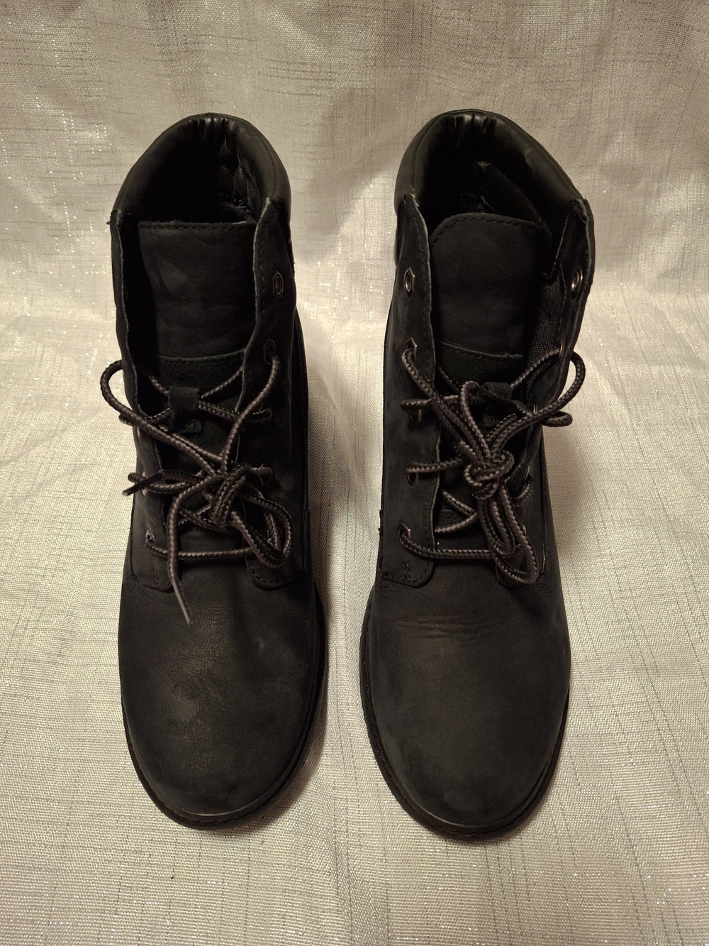 Timberland Women's Black Lace-Up Work Boots
